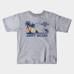 It's Better On Amity Island Kids T-Shirt